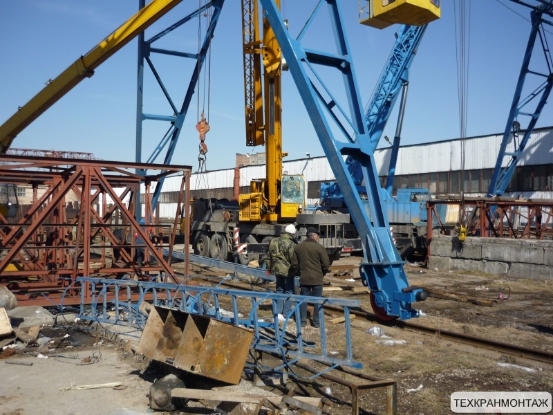 Монтаж козлового крана КК 12-24