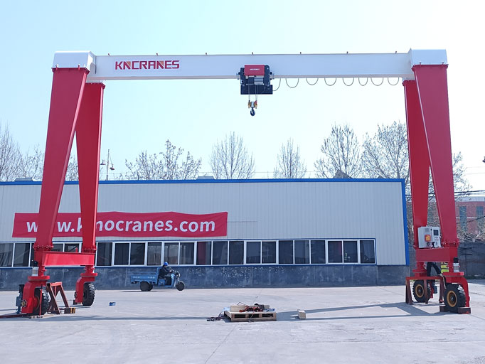 Работа крана RTG