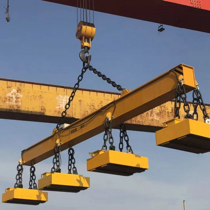 Магнитный кран на объекте